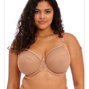 Elomi Bead Embroidery Plunge Bra - Size 34J